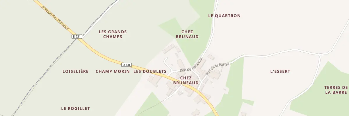Plan du 1 Rue de Bellevue à Villars-les-Bois