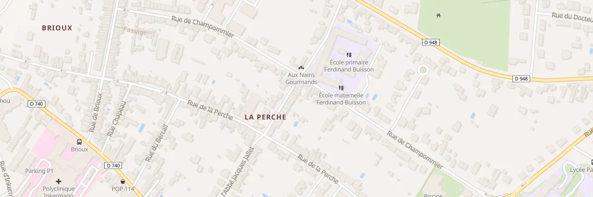 Plan du 15 Rue Ferdinand Buisson à Niort