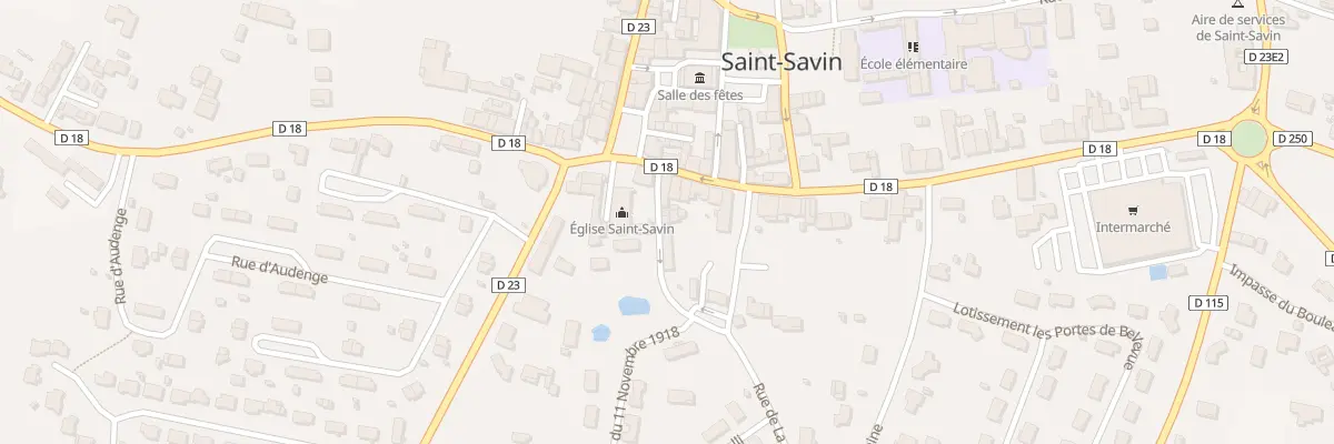 Plan du 37 Rue de la Cure à Saint-Savin