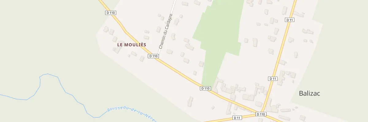 Plan du 34 Le Bourg à Balizac