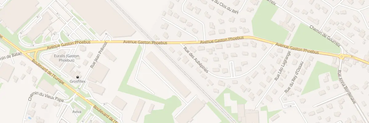 Plan du 25 Rue des Aubépines à Lescar