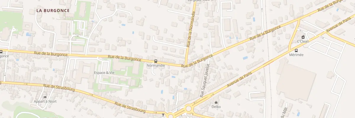 Plan du 195 Rue de la Burgonce à Niort