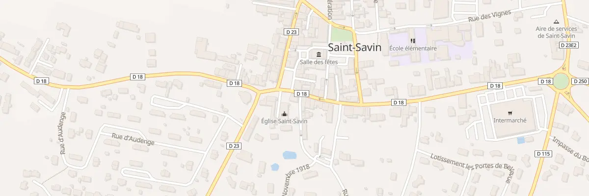 Plan du 2 Rue Jacques Vergeron à Saint-Savin