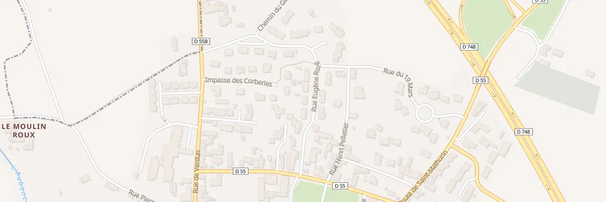 Plan du 7 Rue Eugene Roze à Brissac Loire Aubance