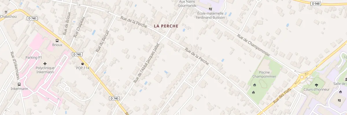 Plan du 90B Rue de la Perche à Niort