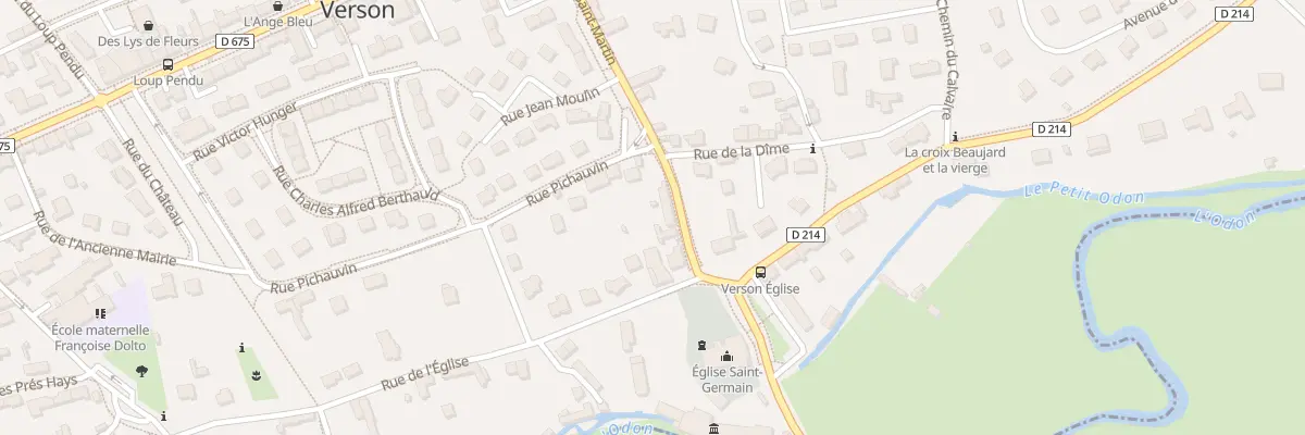 Plan du 8 Rue Saint-Martin à Verson
