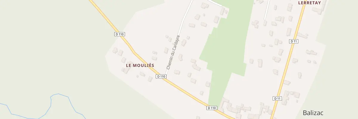 Plan du 36B Le Bourg à Balizac