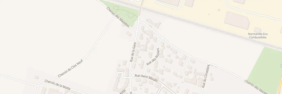 Plan du 10 Rue de la Gare à Carpiquet