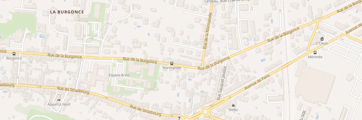 Plan du 185 Rue de la Burgonce à Niort