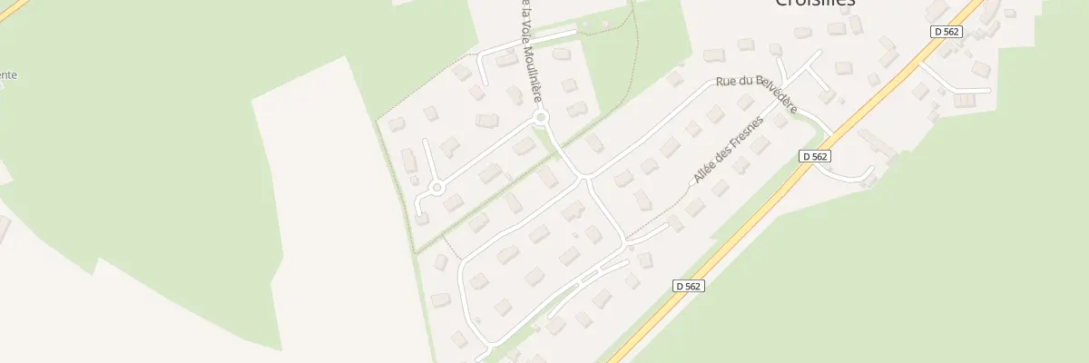 Plan du 22 Rue du Belvédère à Croisilles