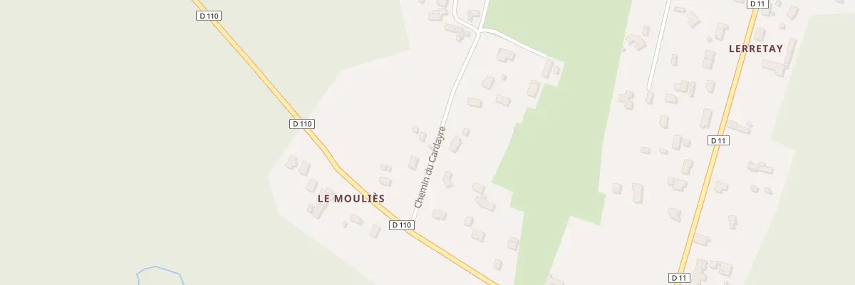 Plan du 14 Moureau à Balizac