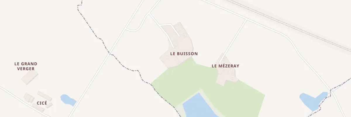 Plan du 1 Le Buisson à Chémeré-le-Roi