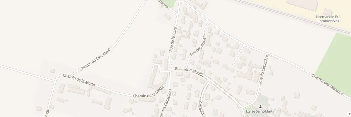 Plan du 2 Rue de la Gare à Carpiquet
