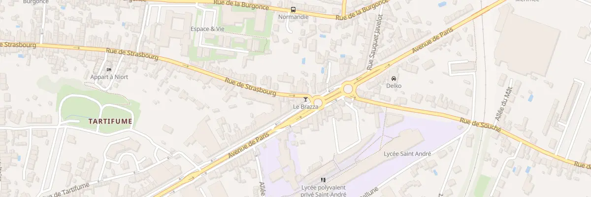 Plan du 232 Rue de Strasbourg à Niort