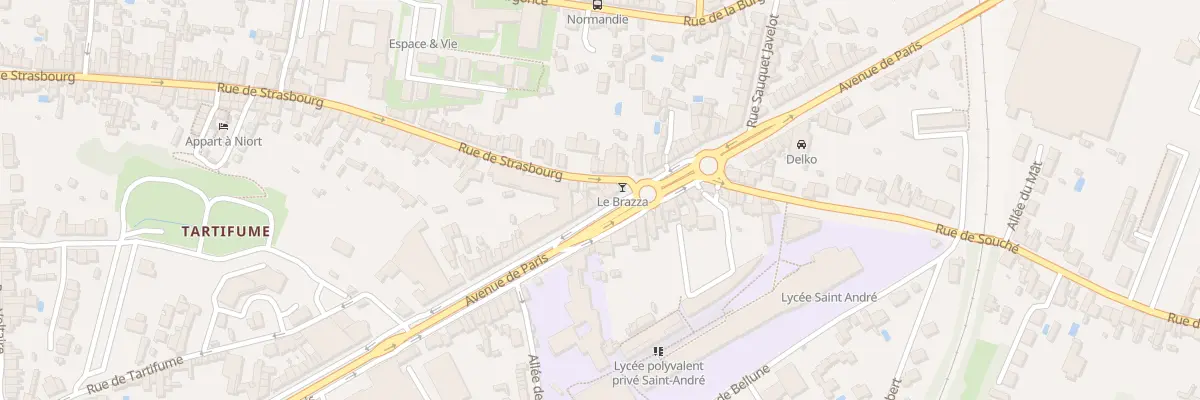Plan du 181 Av de Paris à Niort