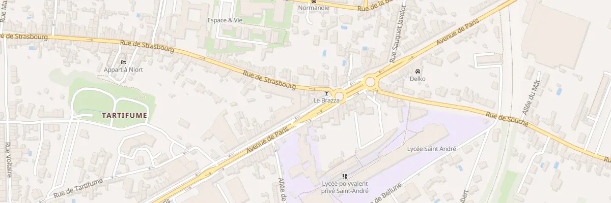 Plan du 177 Av de Paris à Niort