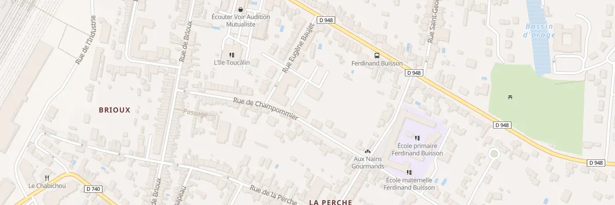 Plan du 23 Rue de Champommier à Niort
