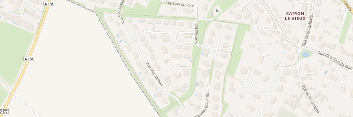 Plan du 5 Imp des Églantines à Cairon
