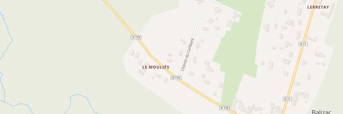 Plan du 22B Moureau à Balizac