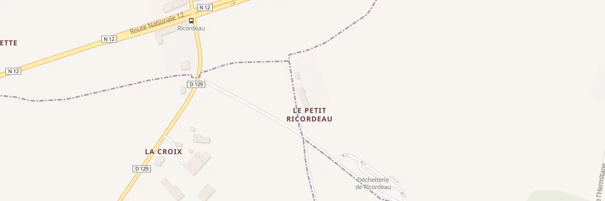 Plan du 1 Che du Petit Ricordeau à Marcillé-la-Ville