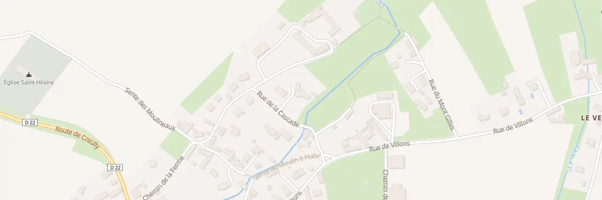 Plan du 2 Rue de la Cascade à Cairon