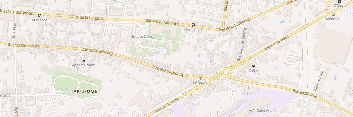 Plan du 189 Rue de Strasbourg à Niort