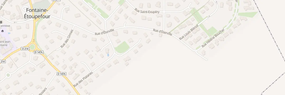 Plan du 16 Rue des Platanes à Fontaine-Étoupefour