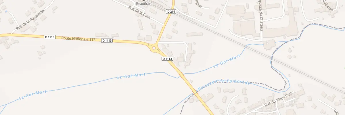 Plan du 74 Rte Nationale 113 à Beautiran