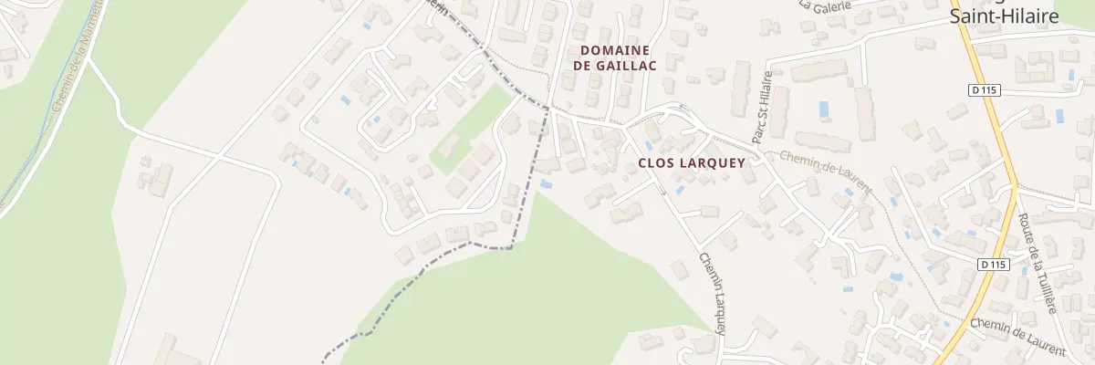 Plan du 2 Che de Larquey à Fargues-Saint-Hilaire
