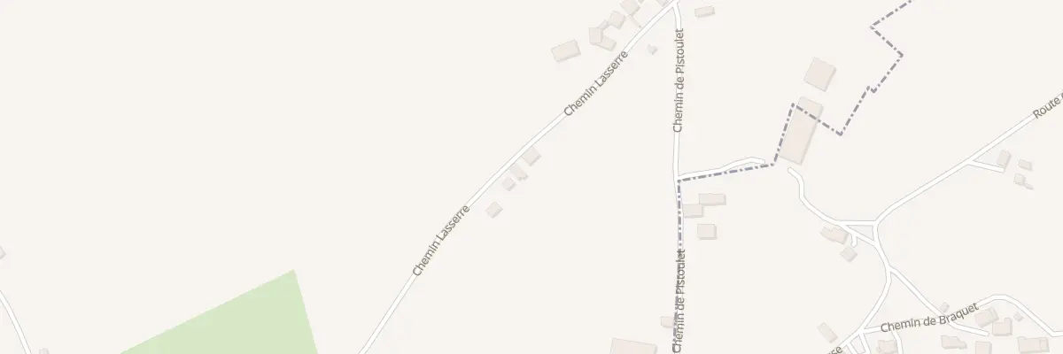 Plan du 588 Che Lasserre à Malaussanne