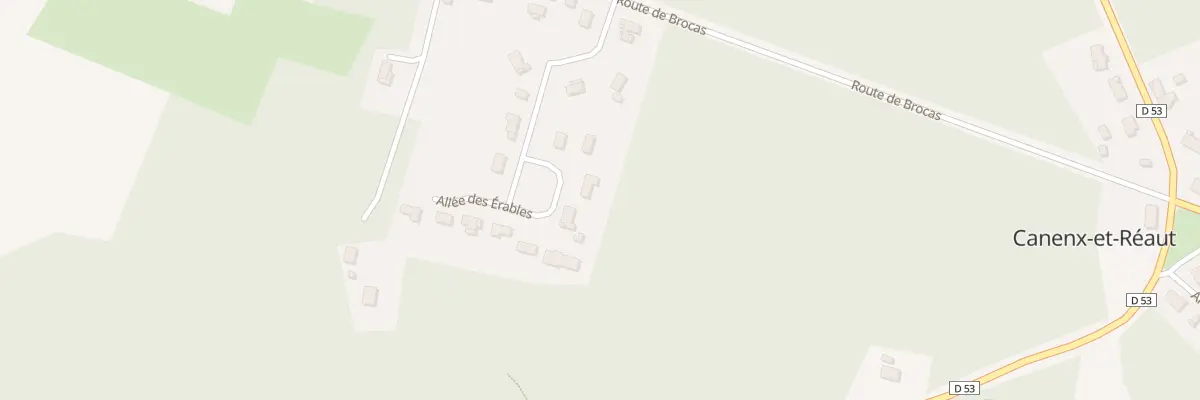 Plan du 153 All des Érables à Canenx-et-Réaut