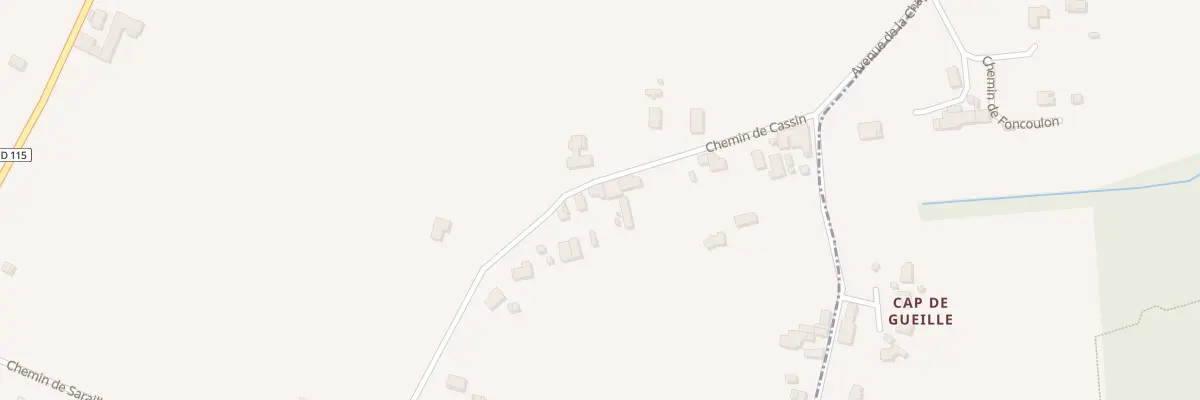 Plan du 20 Che de Cassin à Yvrac