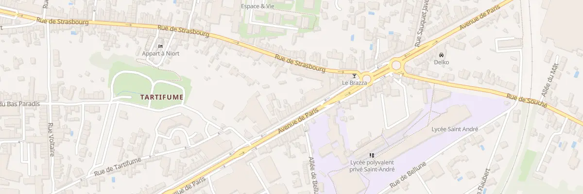 Plan du 161 Av de Paris à Niort