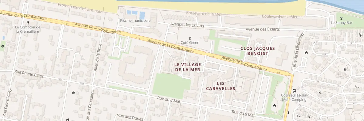 Plan du 76 Av de la Combattante à Courseulles-sur-Mer