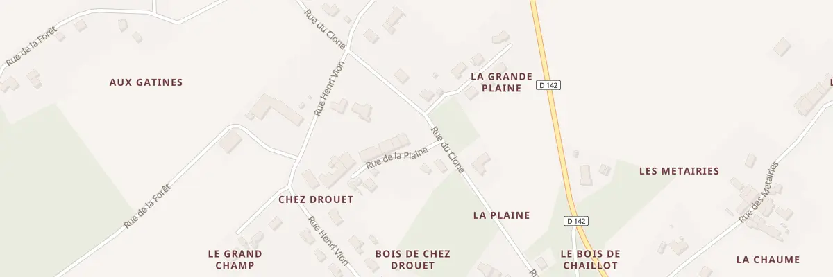 Plan du 8 Rue de la Plaine à Clam
