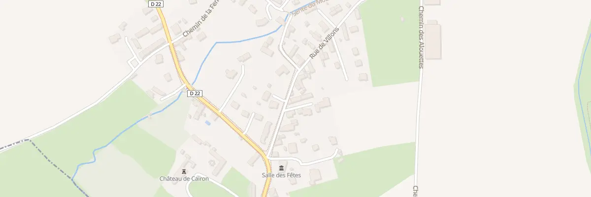 Plan du 6 Rue de Villons à Cairon