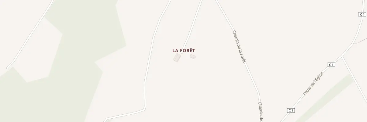 Plan du 2 Che de la Forêt à Cahan