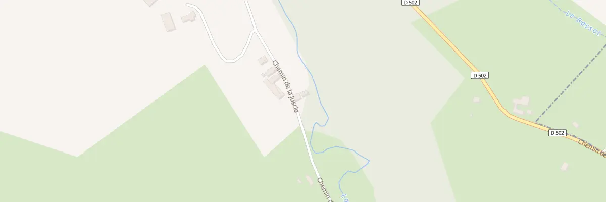 Plan de Che La Juscle à Saint-Faust