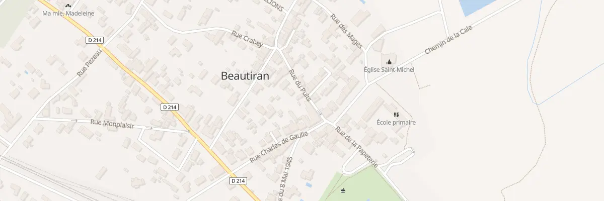 Plan du 6 Rue du Puits à Beautiran