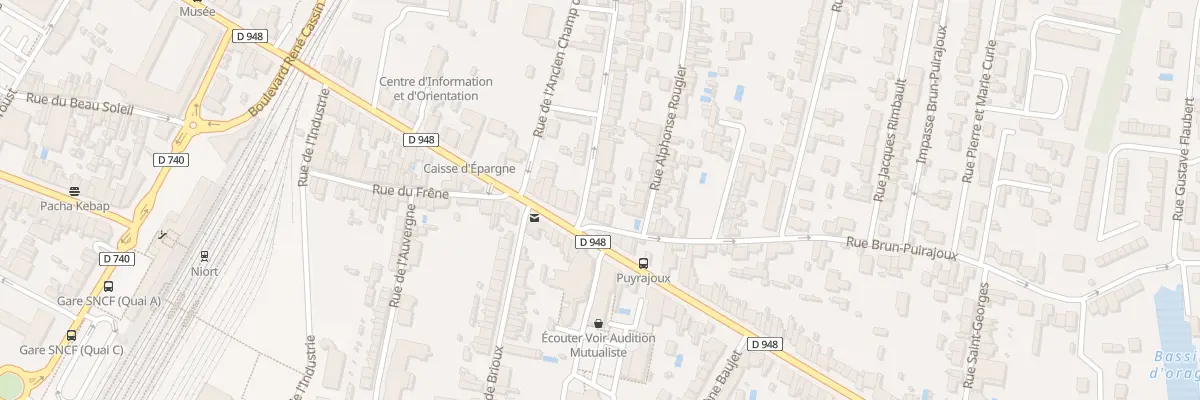 Plan du 4 Rue Tattersall à Niort