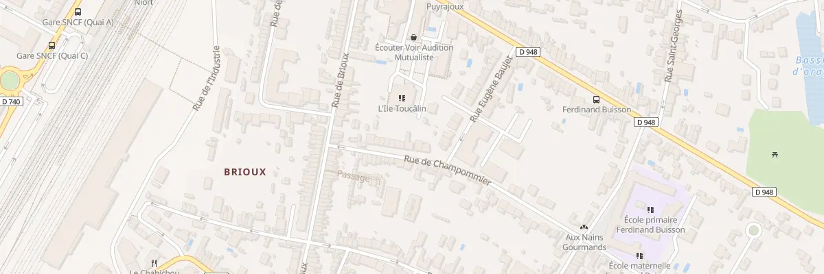 Plan du 17 Rue de Champommier à Niort