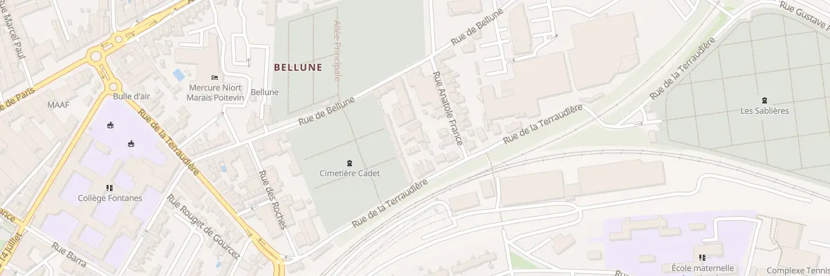 Plan du 63H Rue de la Terraudière à Niort
