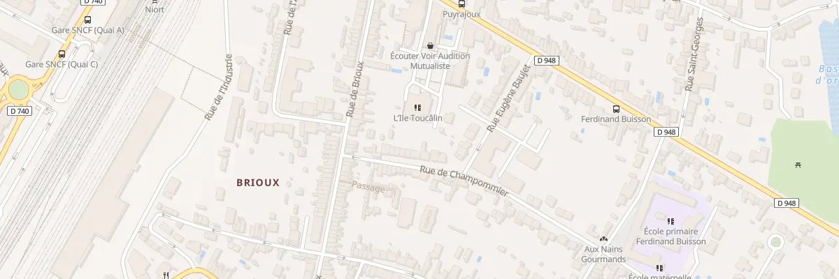 Plan du 15 Rue de Champommier à Niort