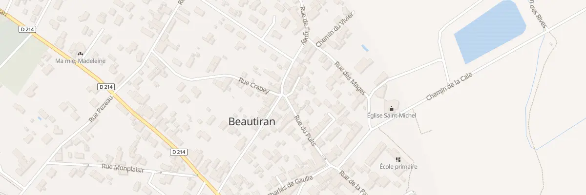 Plan du 13 Rue du Puits à Beautiran