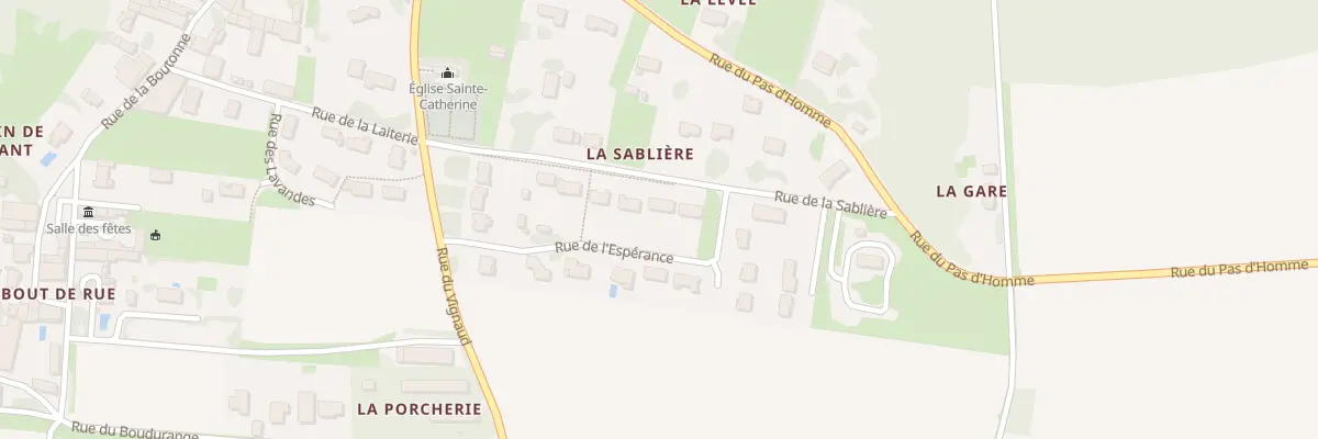 Plan du 10 Rue de la Sablière à Vervant