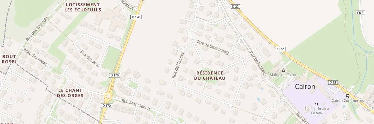 Plan du 9 Rue de l’Europe à Cairon