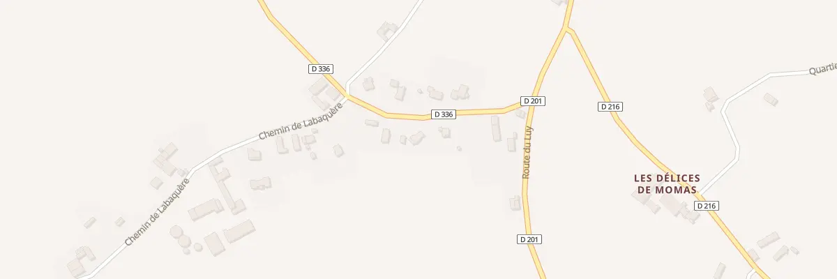 Plan du 3 Rte de Mazerolles à Momas