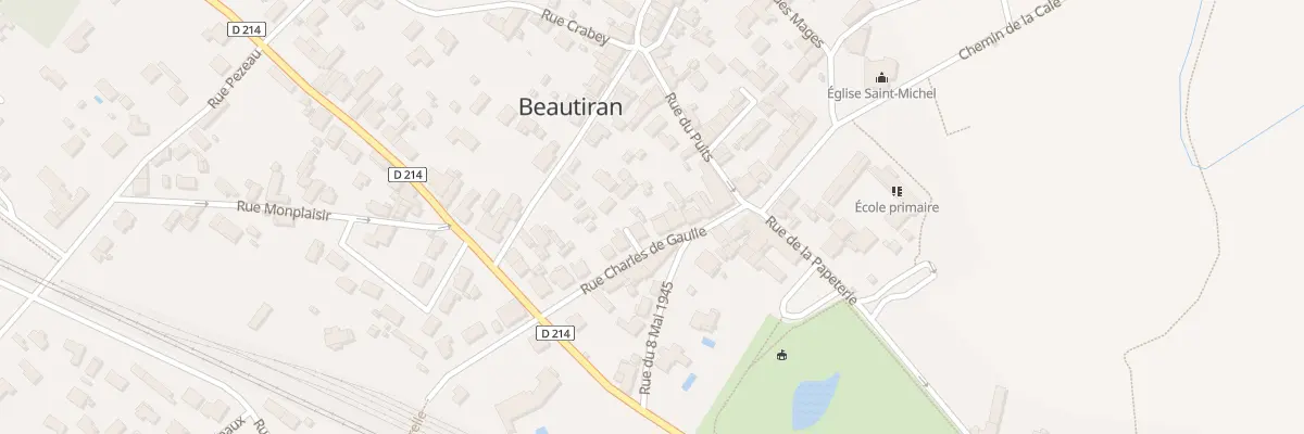 Plan du 18 Rue Charles de Gaulle à Beautiran