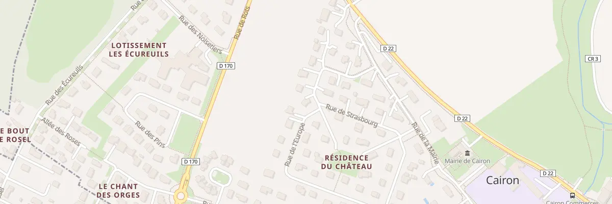 Plan du 8 Rue de l’Europe à Cairon