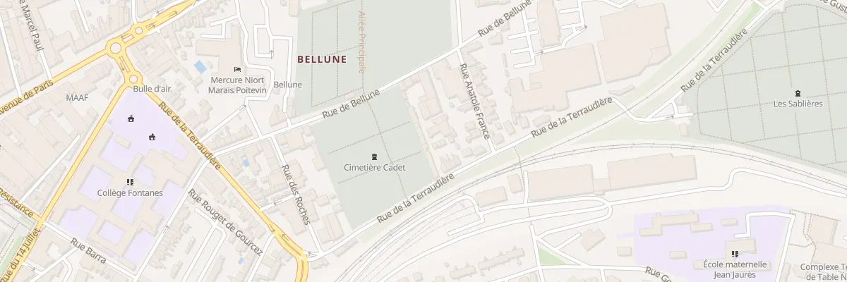 Plan du 63B Rue de la Terraudière à Niort